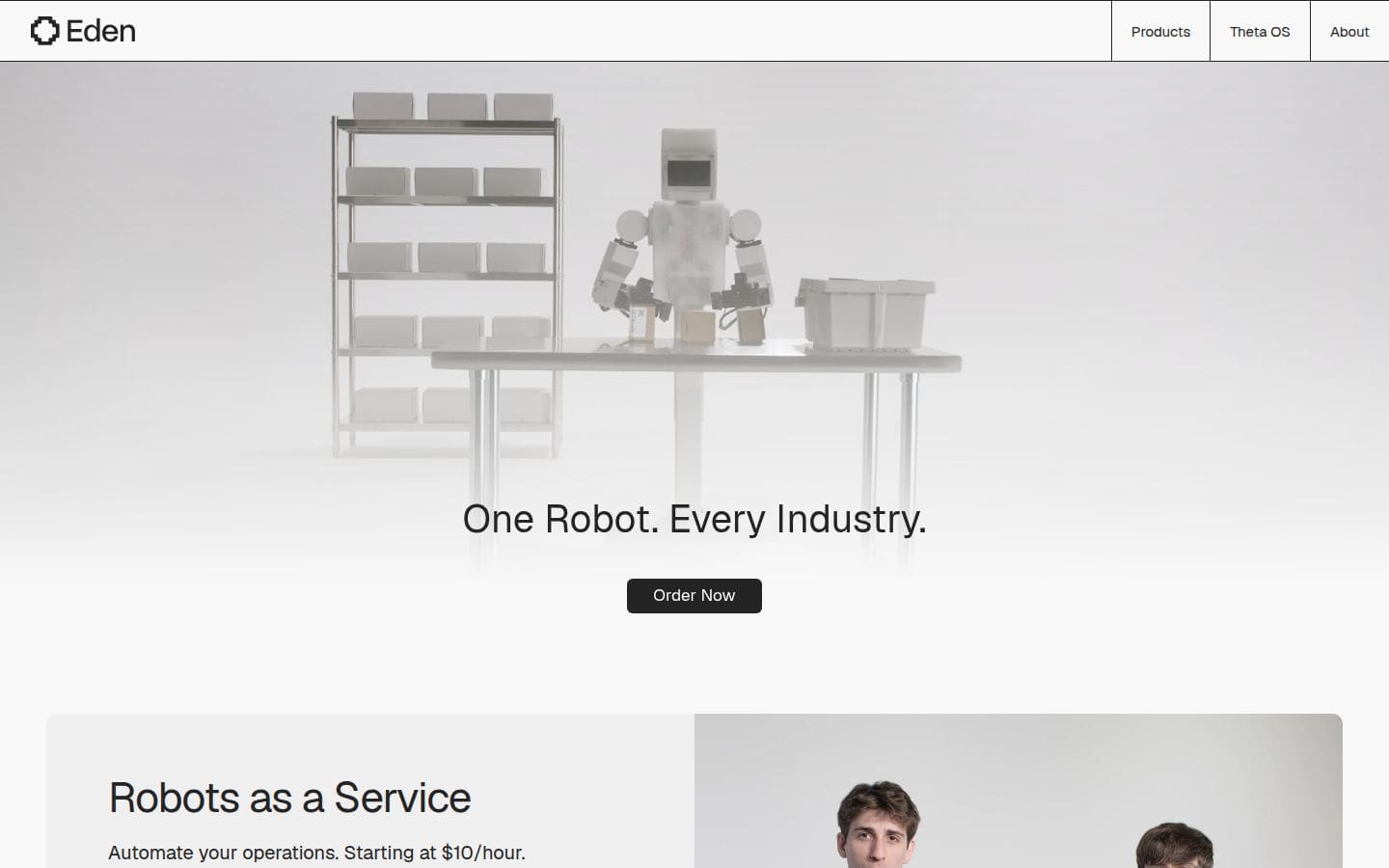Eden Robotics PC表示