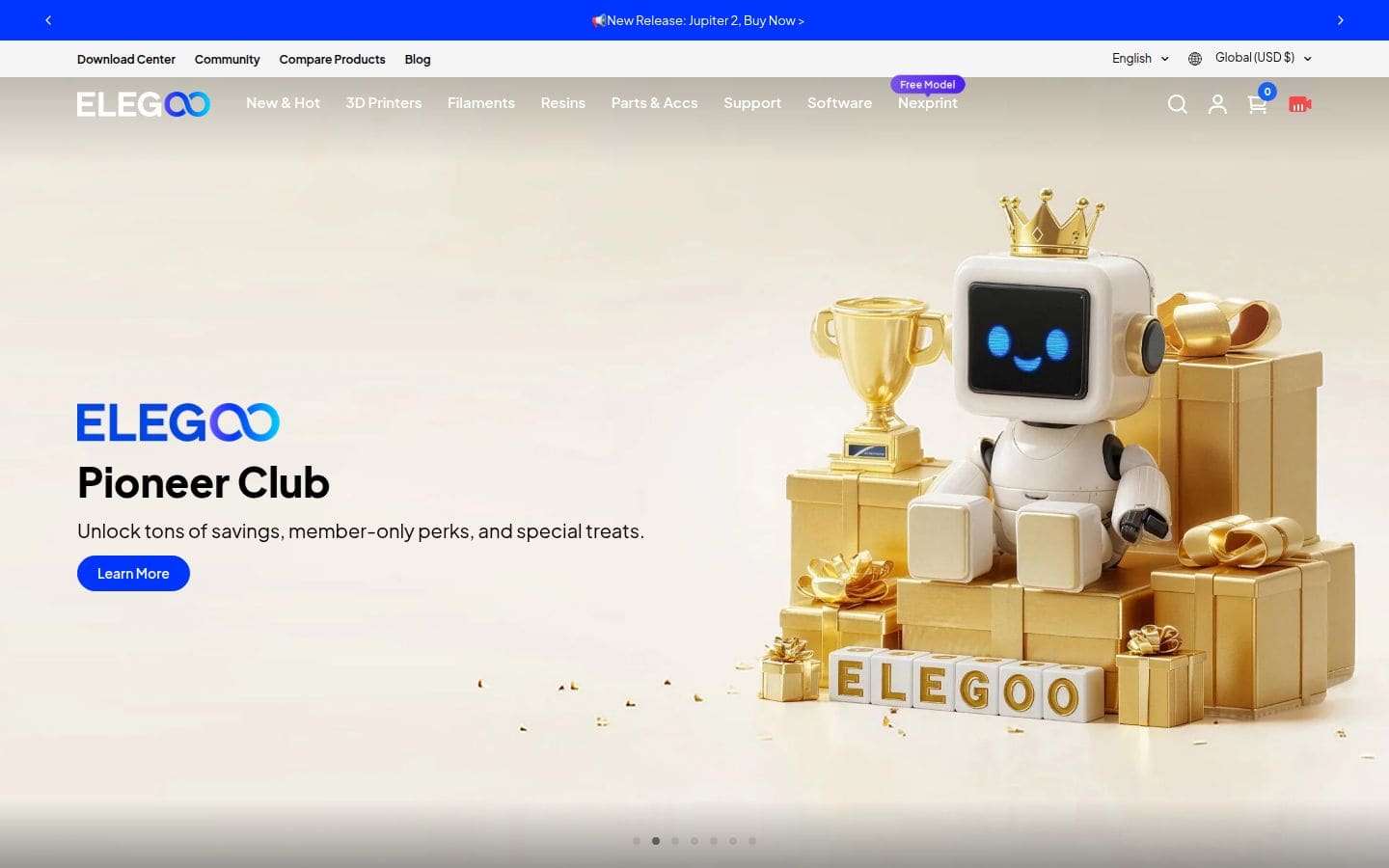 ELEGOO PC表示