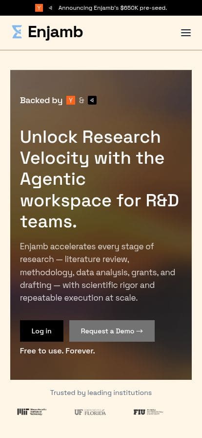 Enjamb Labs スマホ表示