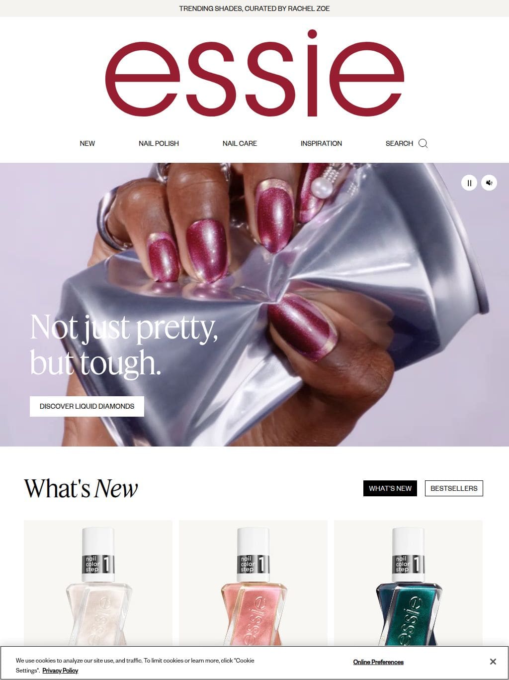 Essie タブレット表示