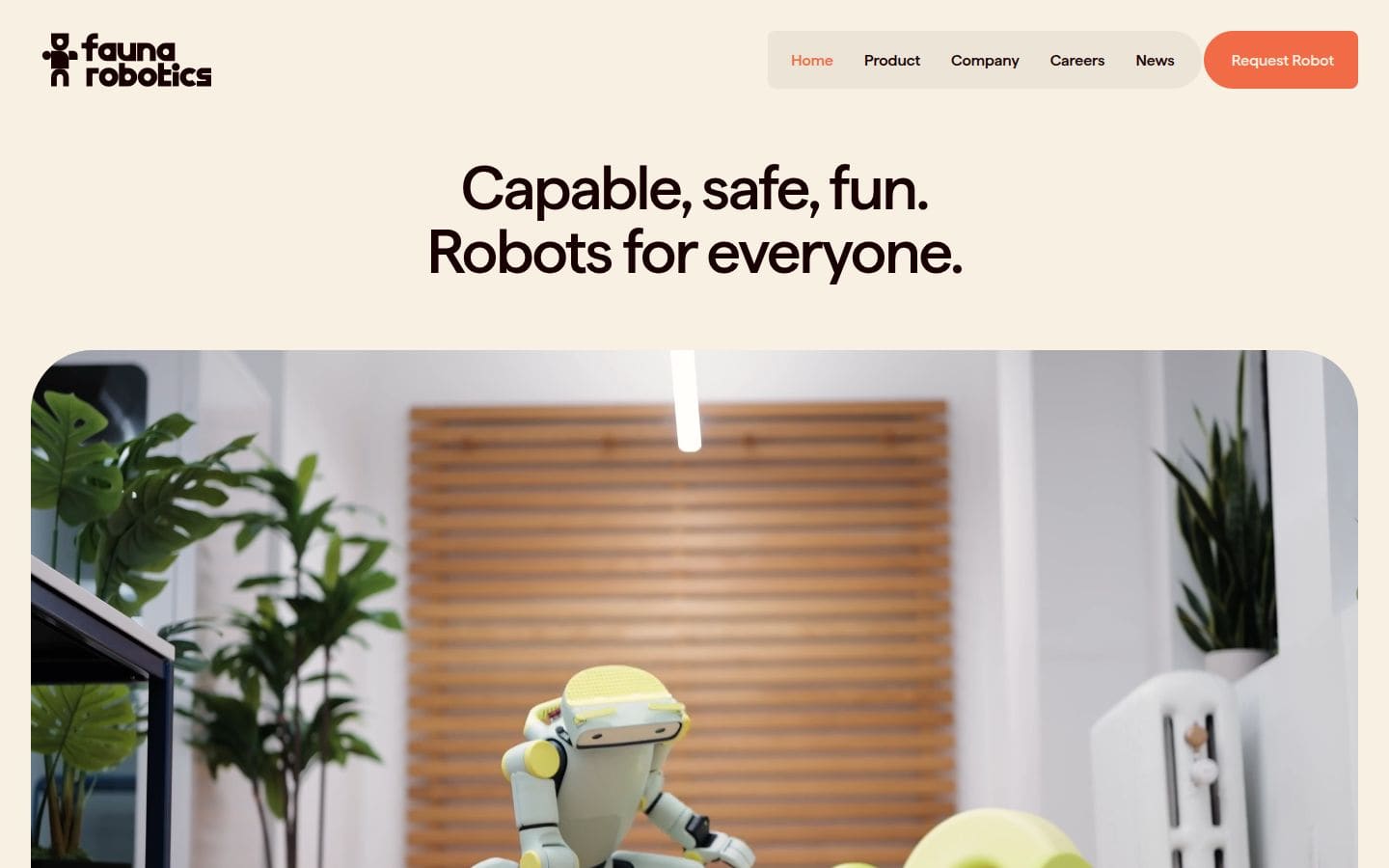 Fauna Robotics | Capable, Safe, Fun Robots for Everyone PC表示