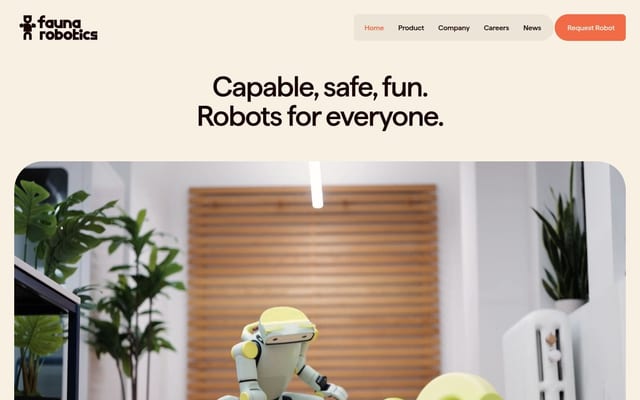 Fauna Robotics | Capable, Safe, Fun Robots for Everyone