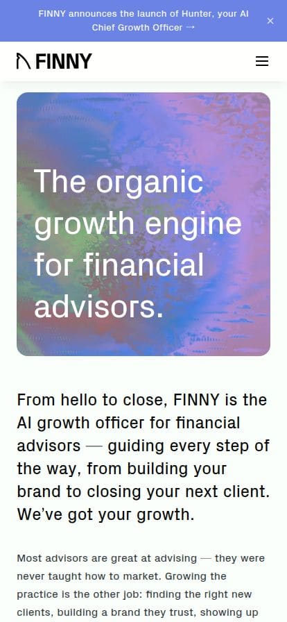 FINNY AI スマホ表示
