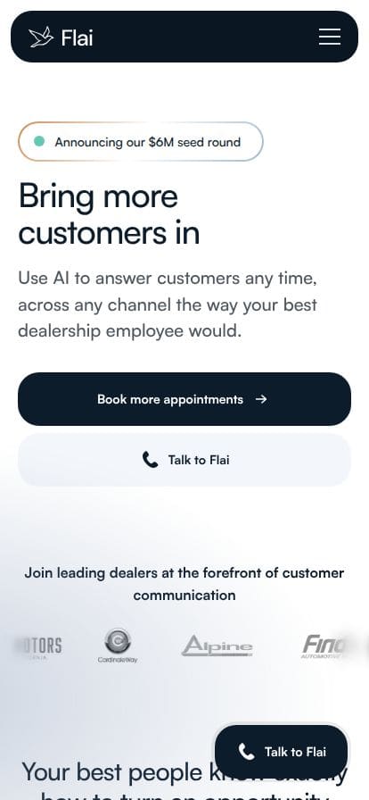 Flai スマホ表示