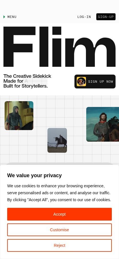 flim.ai スマホ表示