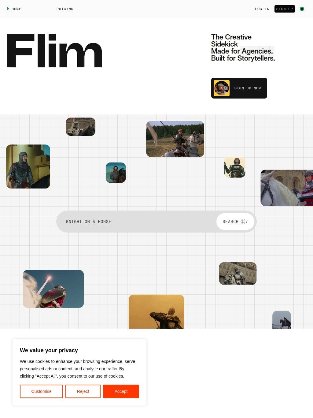 flim.ai タブレット表示