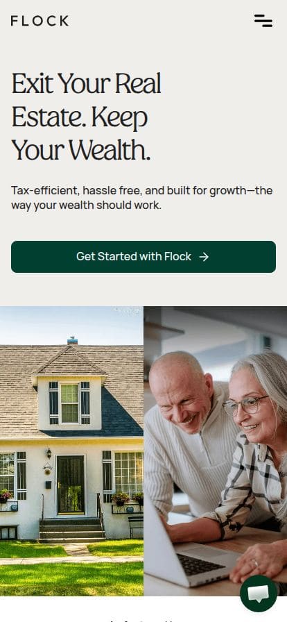 Flock Homes スマホ表示