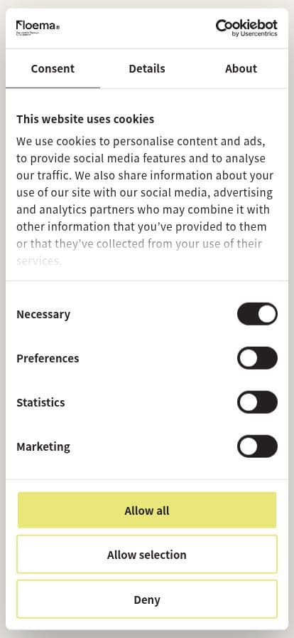 Homepage スマホ表示