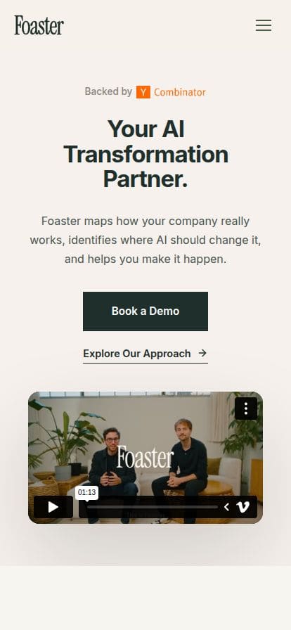 Foaster スマホ表示