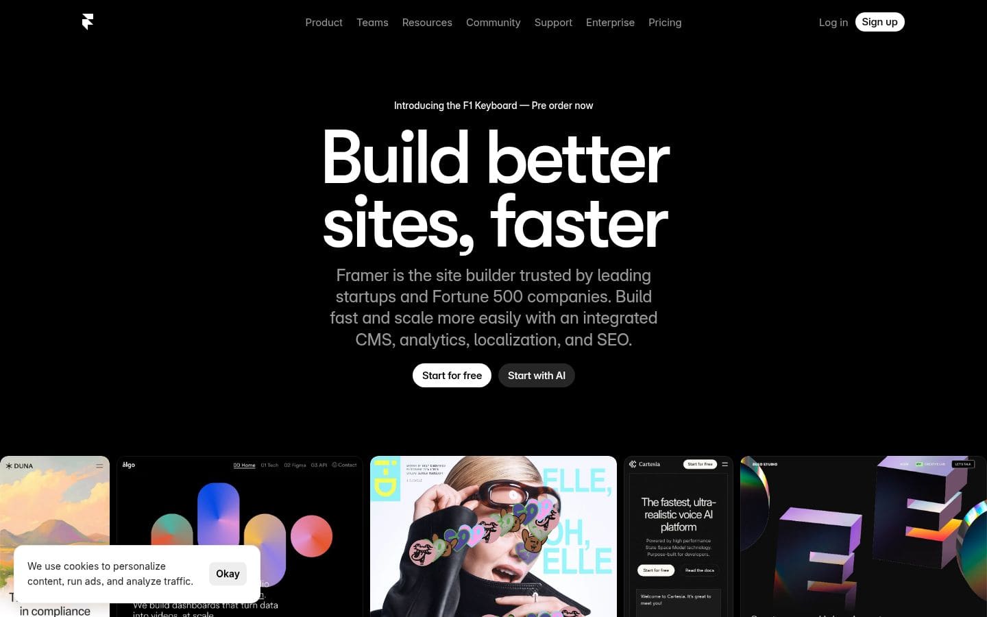 Framer PC表示