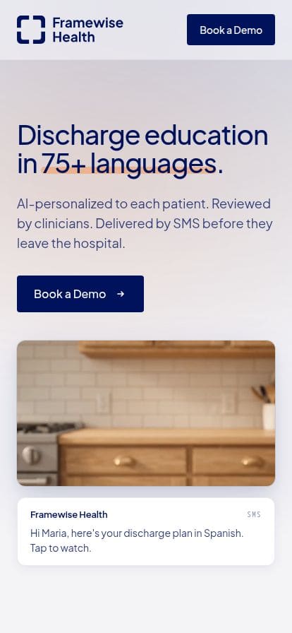Framewise Health スマホ表示
