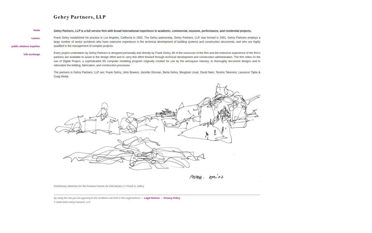 Gehry Partners PC表示