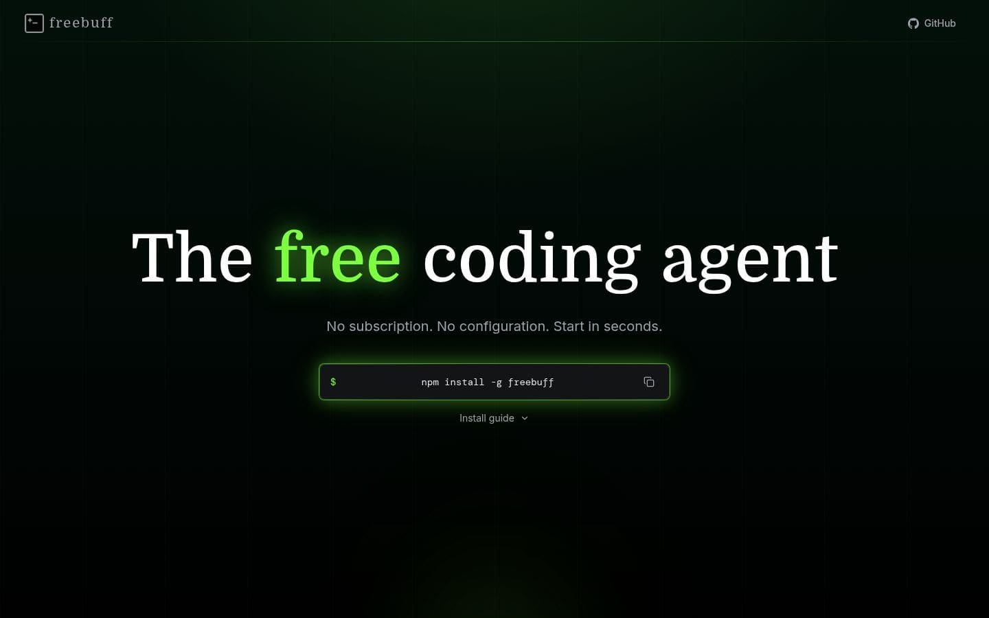 Freebuff PC表示