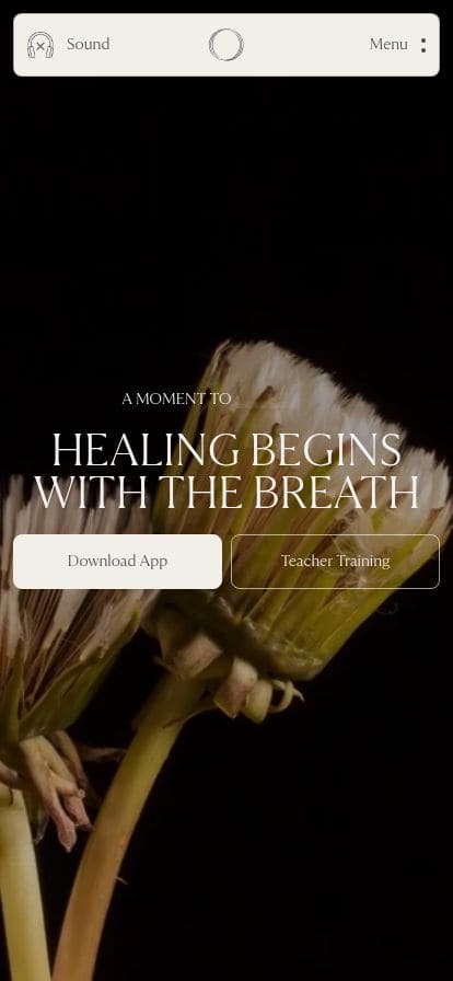 Frequency Breathwork スマホ表示