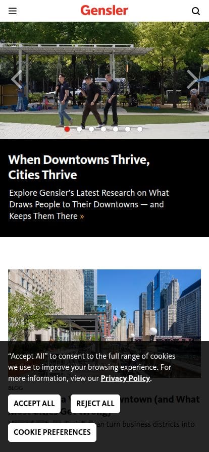 Gensler スマホ表示