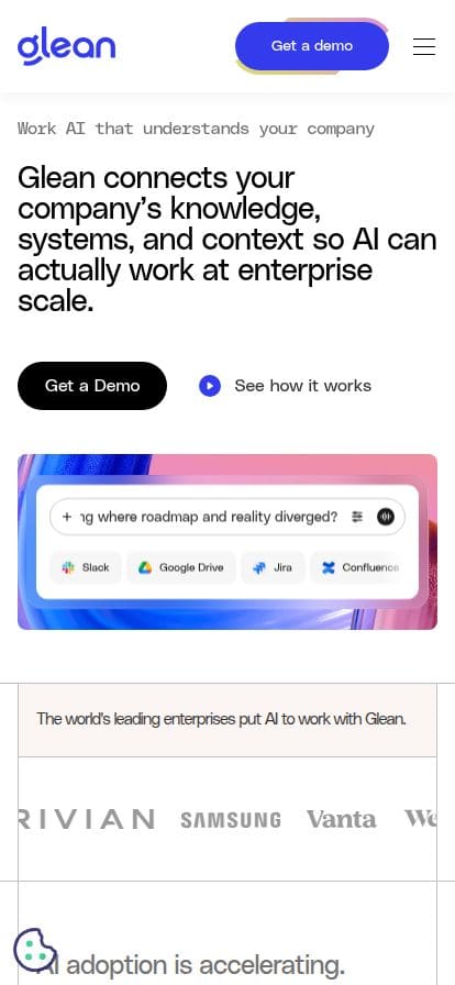 Glean スマホ表示