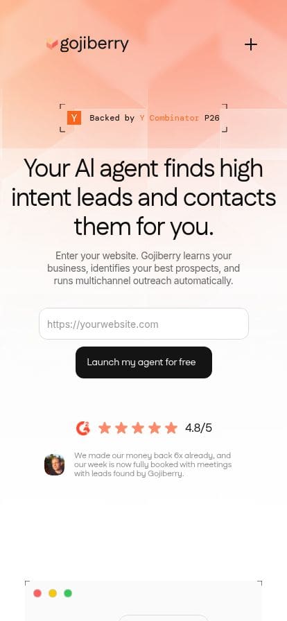 Gojiberry AI スマホ表示