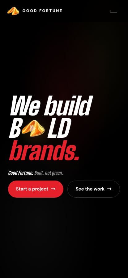 Good Fortune Agency スマホ表示