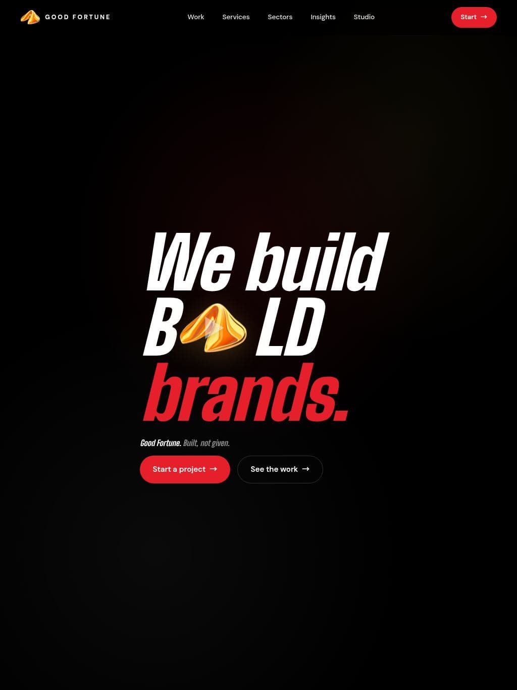 Good Fortune Agency タブレット表示