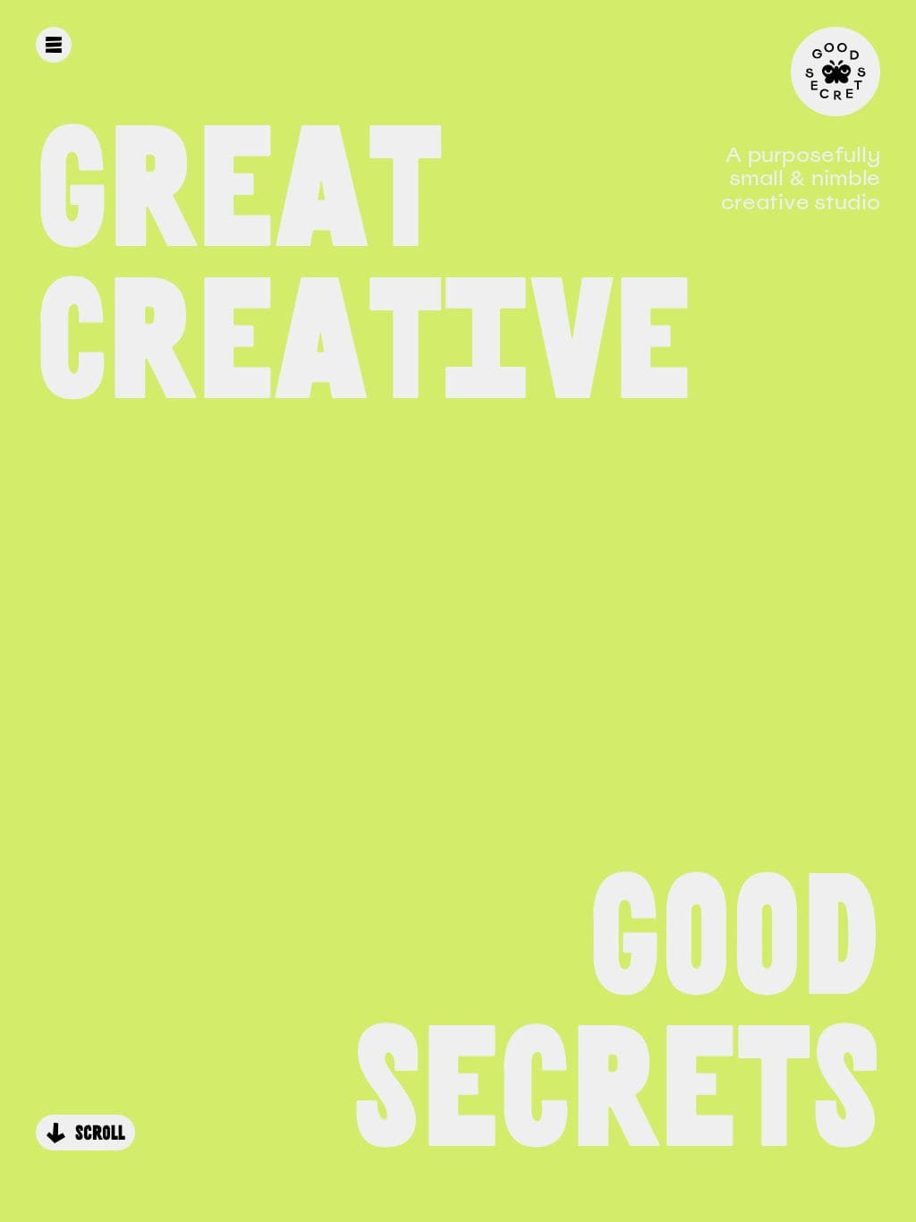 Good Secrets タブレット表示