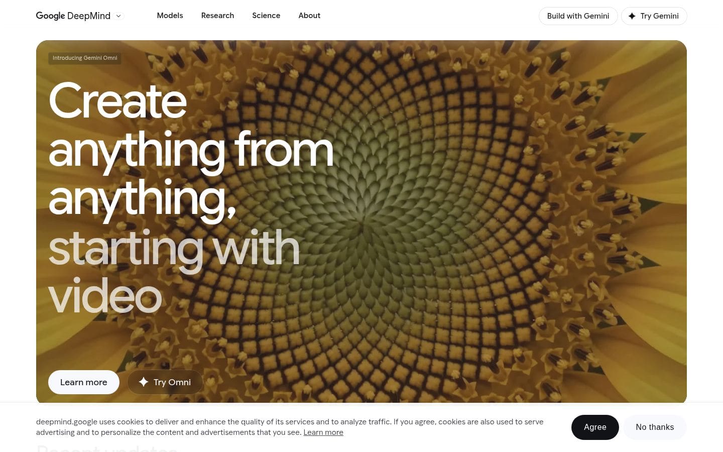 Google DeepMind PC表示