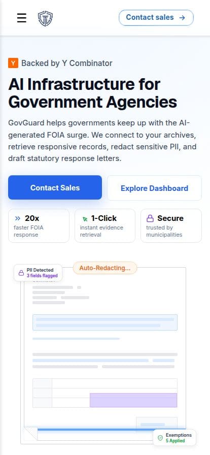 GovGuard スマホ表示
