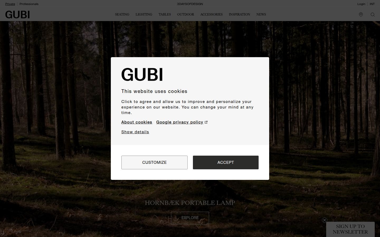 GUBI PC表示