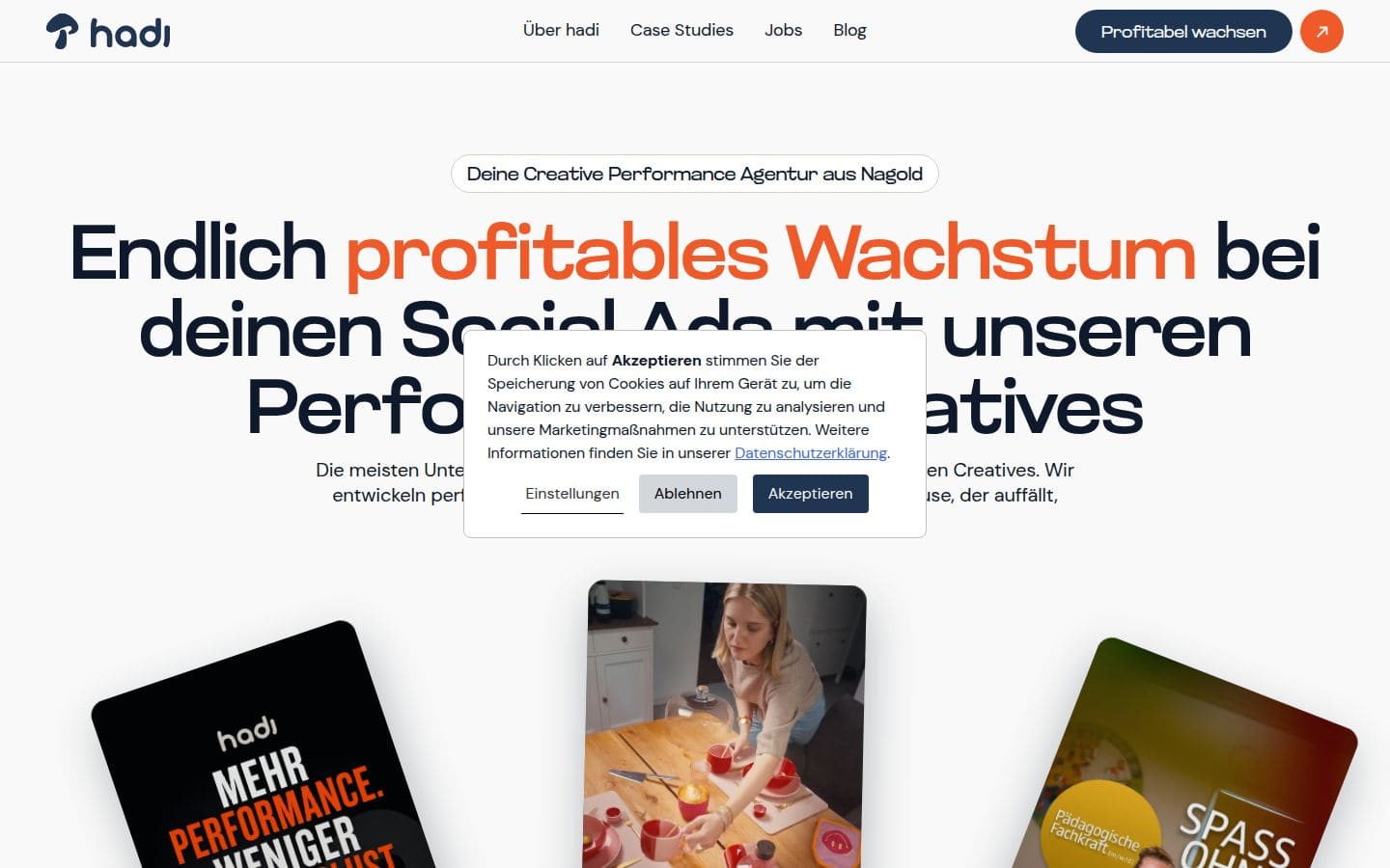 hadi community – Creative Performance Agentur aus Nagold PC表示