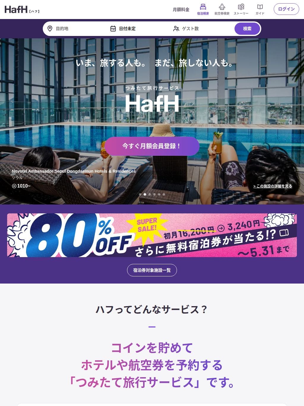 HafH タブレット表示