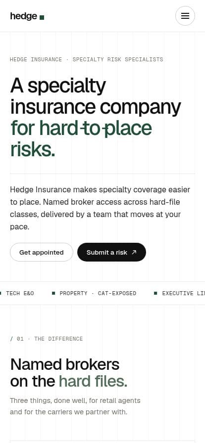 Hedge スマホ表示