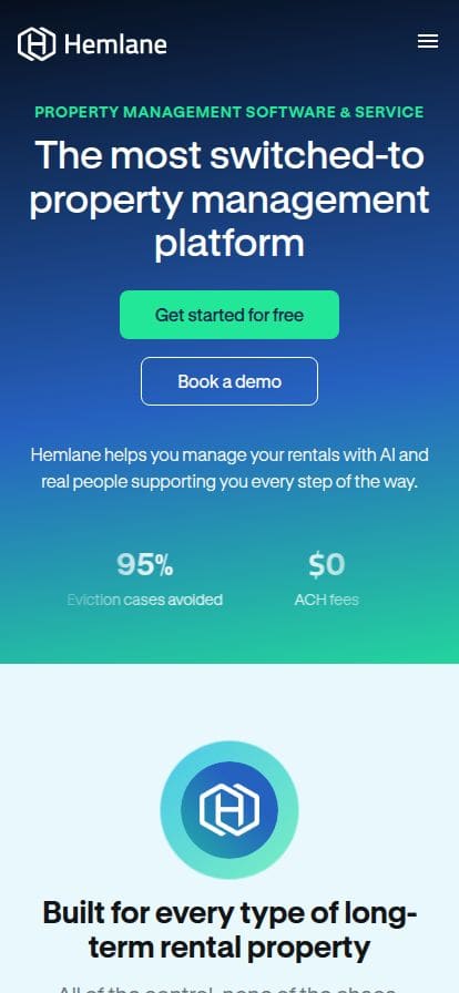 Hemlane スマホ表示