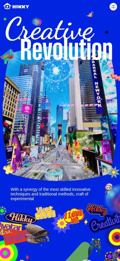 HIKKY‐世界最大のVRイベント『バーチャルマーケット』をはじめ、最先端のメタバース体験を提供する企業 スマホ表示