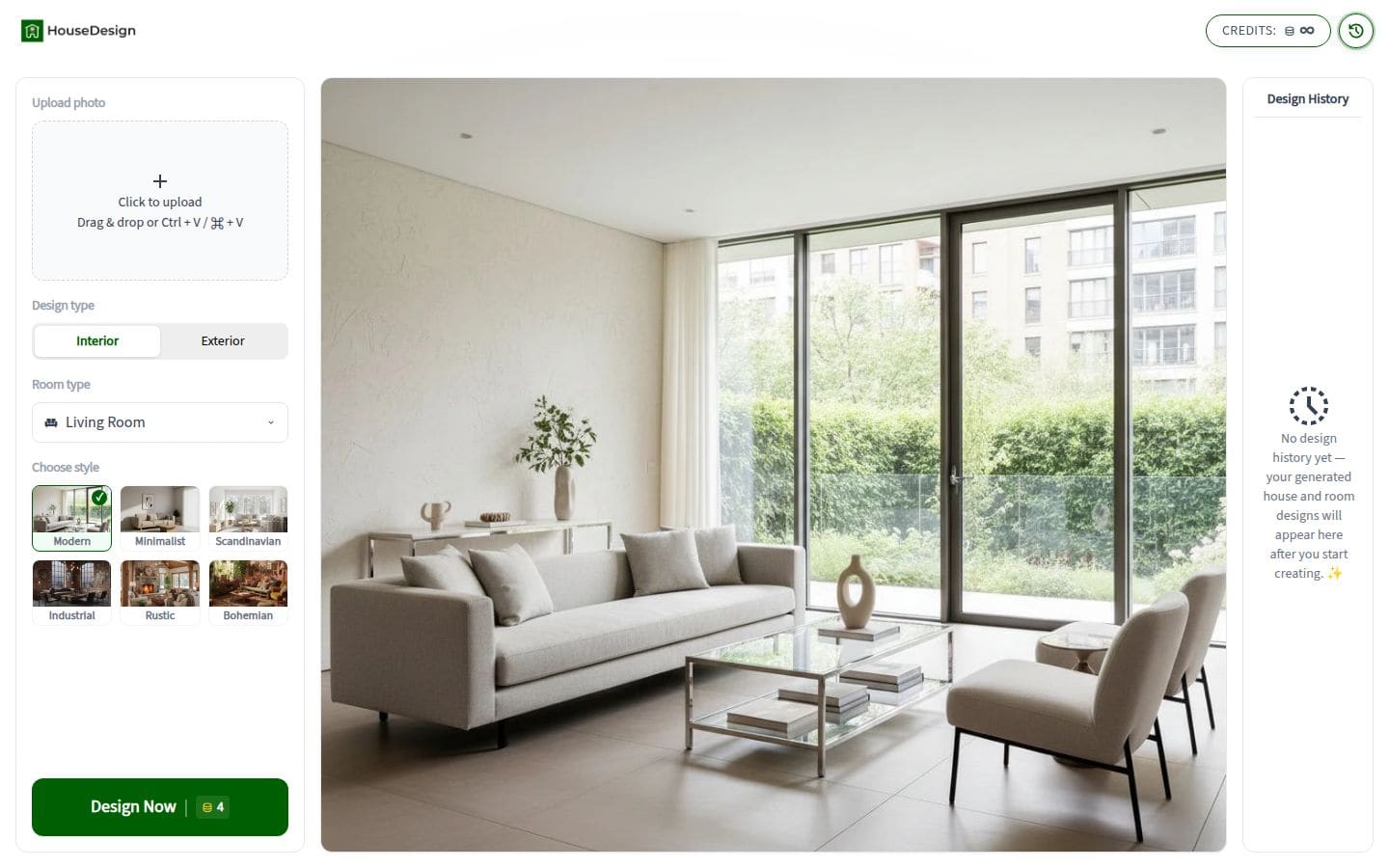 housedesign.ai PC表示