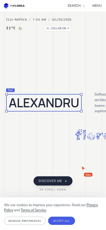 Alexandru Florea スマホ表示