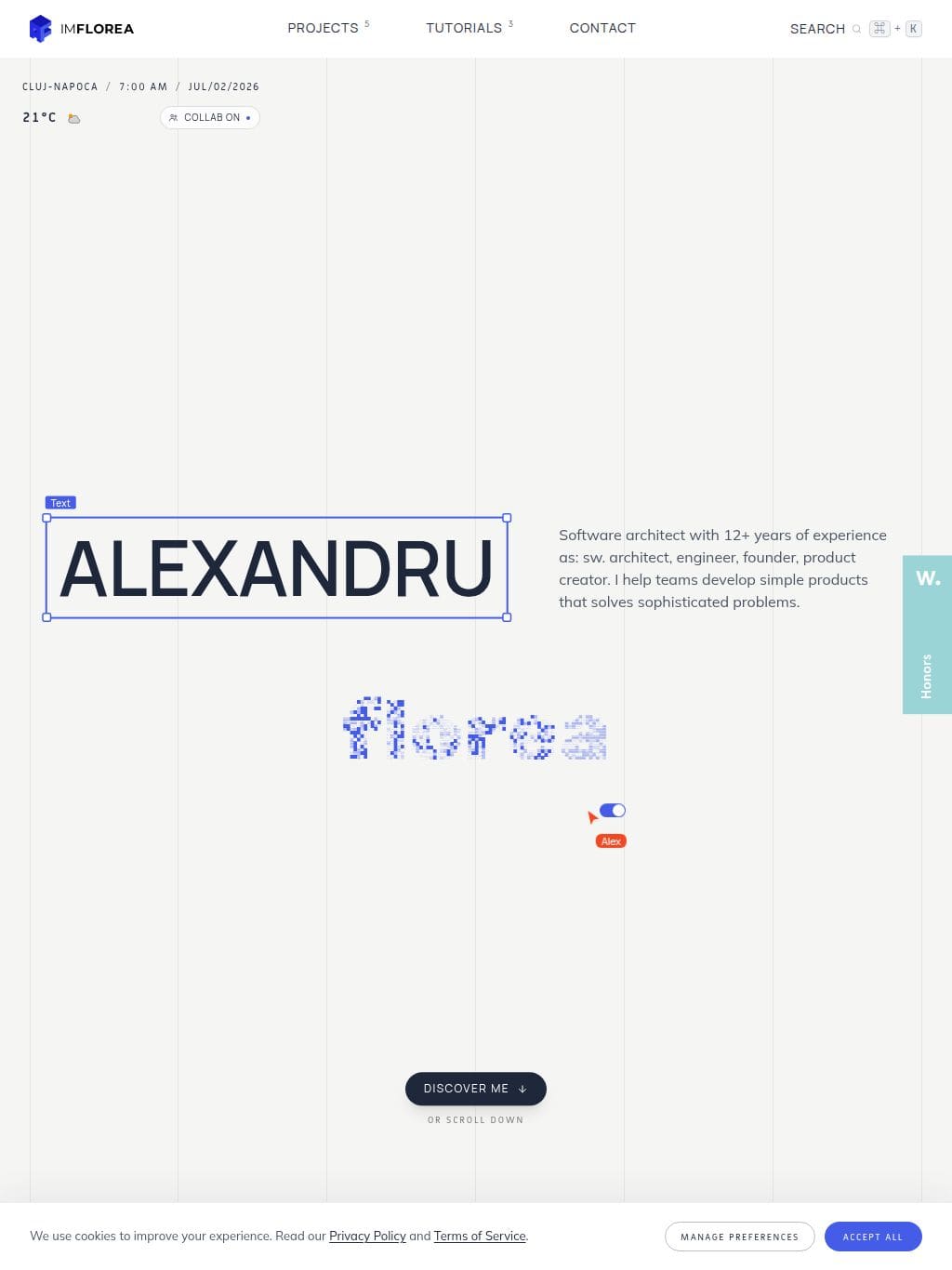 Alexandru Florea タブレット表示