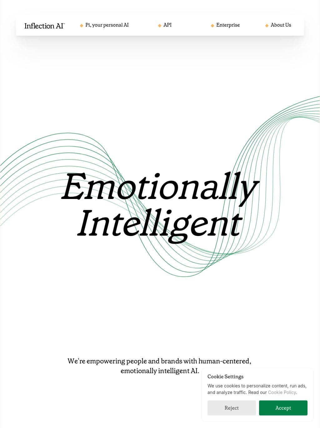 Inflection AI タブレット表示