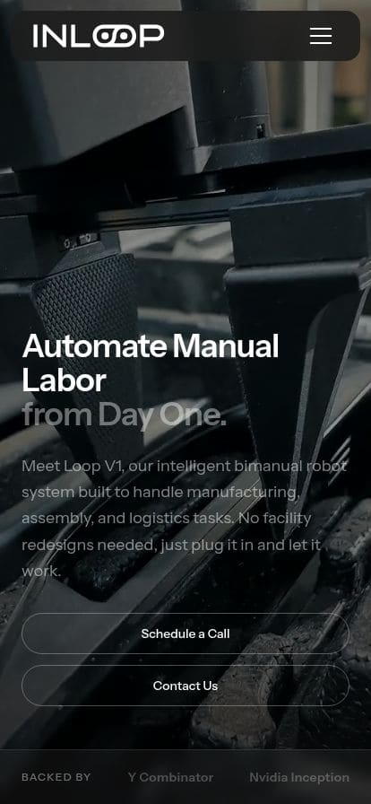 InLoop Robotics スマホ表示