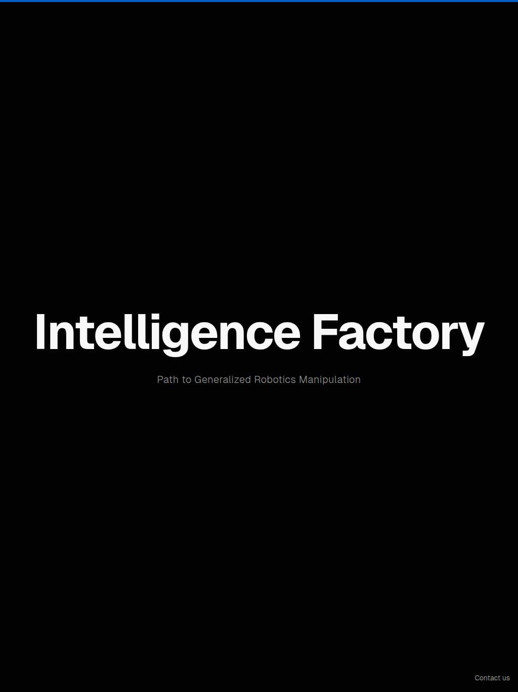 Intelligence Factory タブレット表示