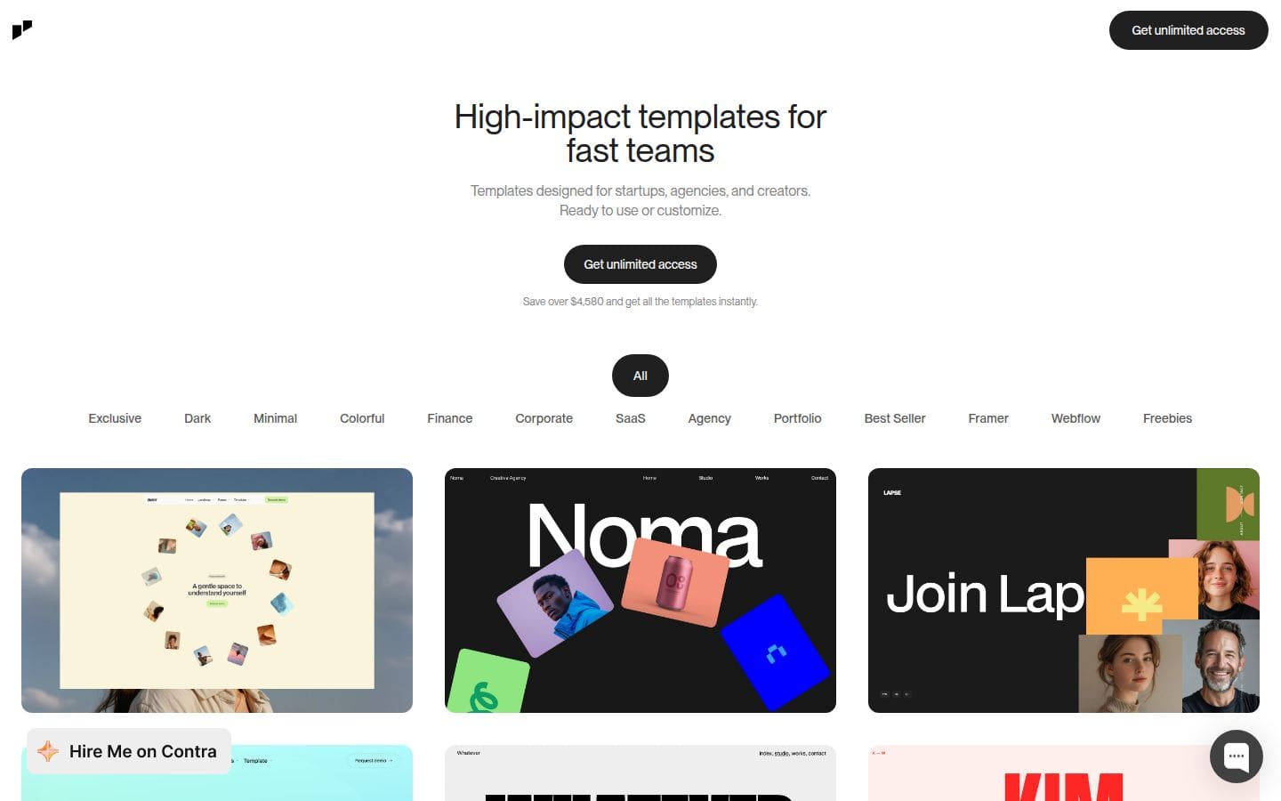 Save time and money with our premium and exclusive Framer & Webflow templates. PC表示