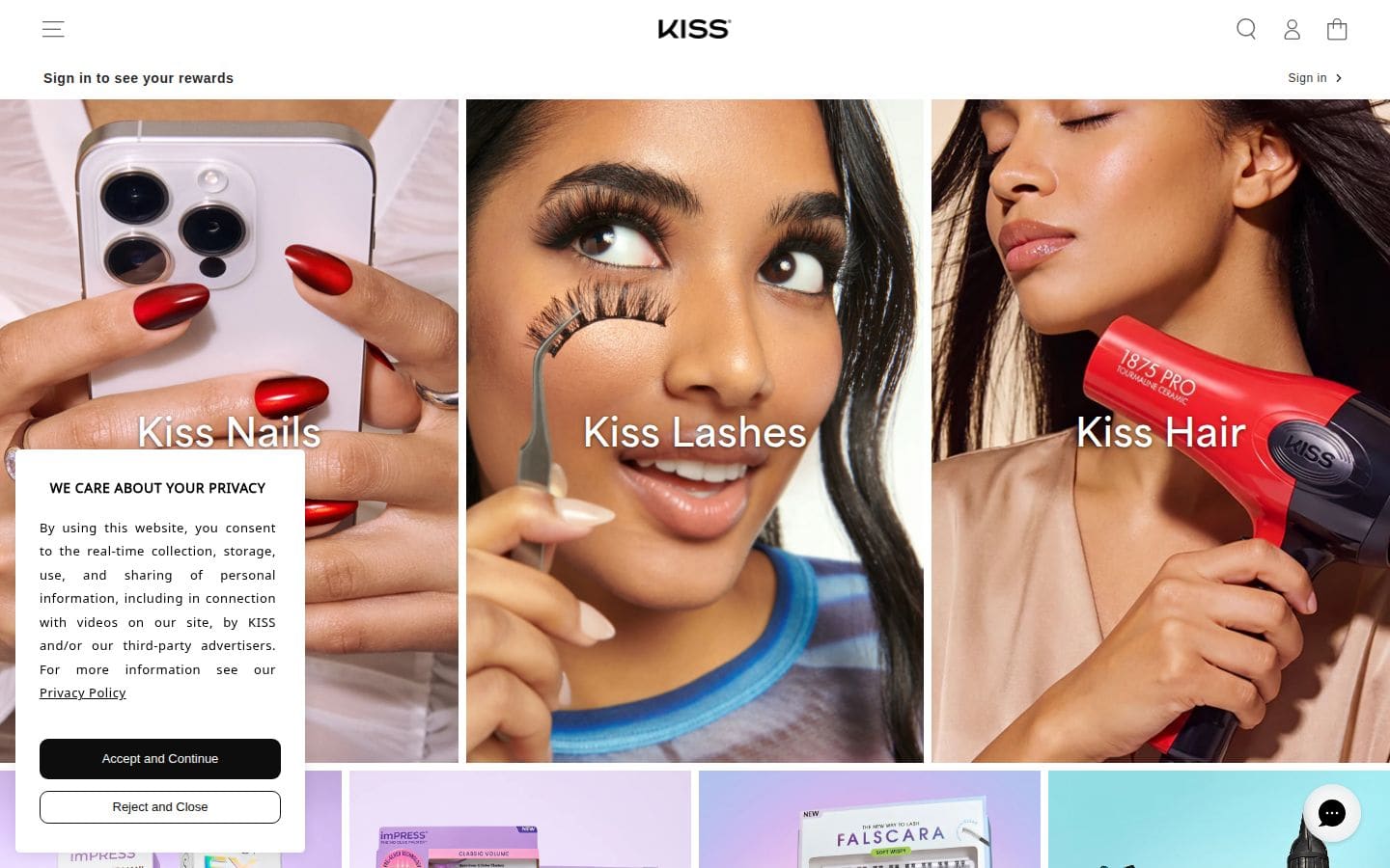 KISS Products PC表示