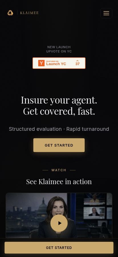 Klaimee スマホ表示