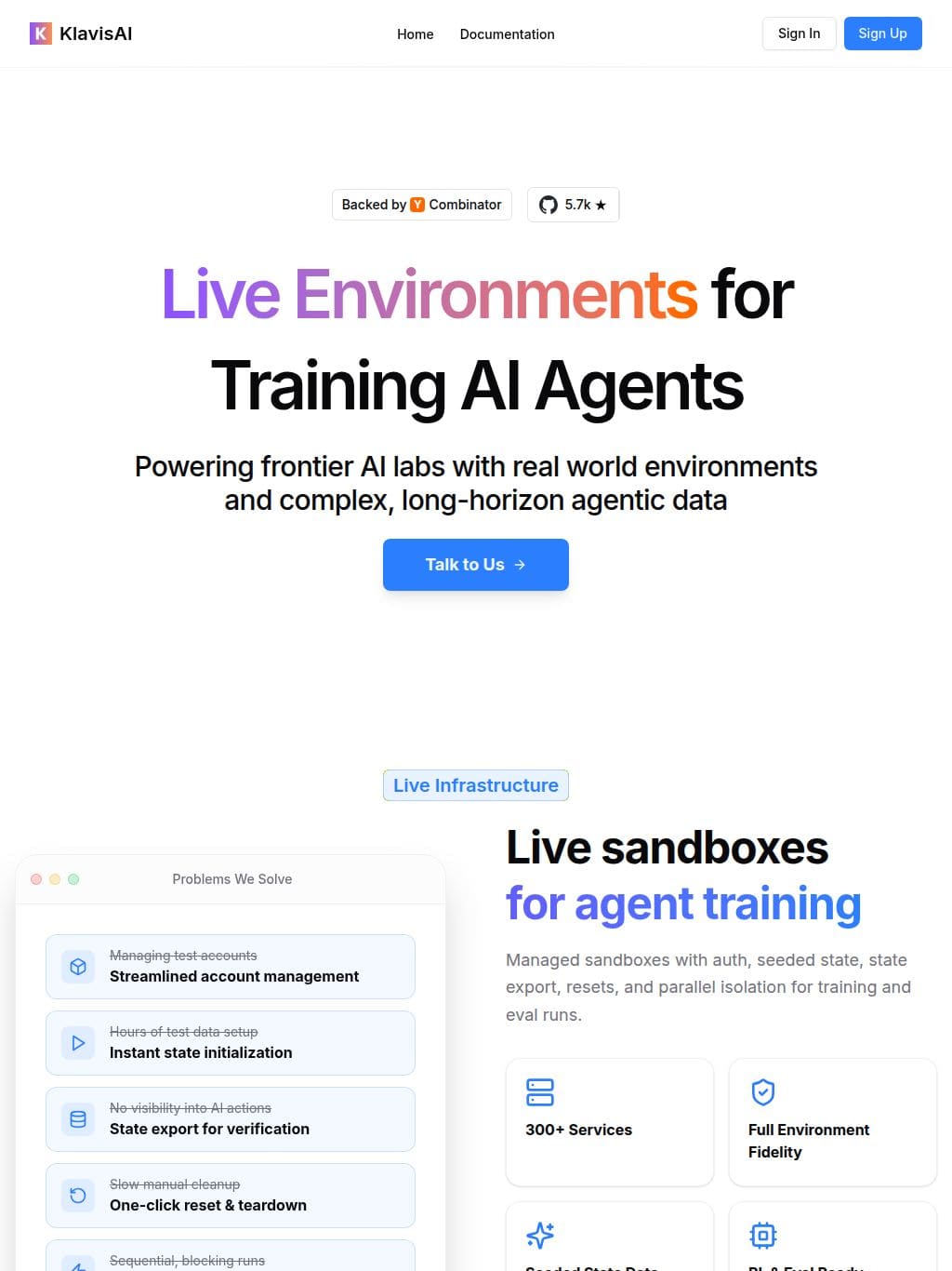 Klavis AI タブレット表示