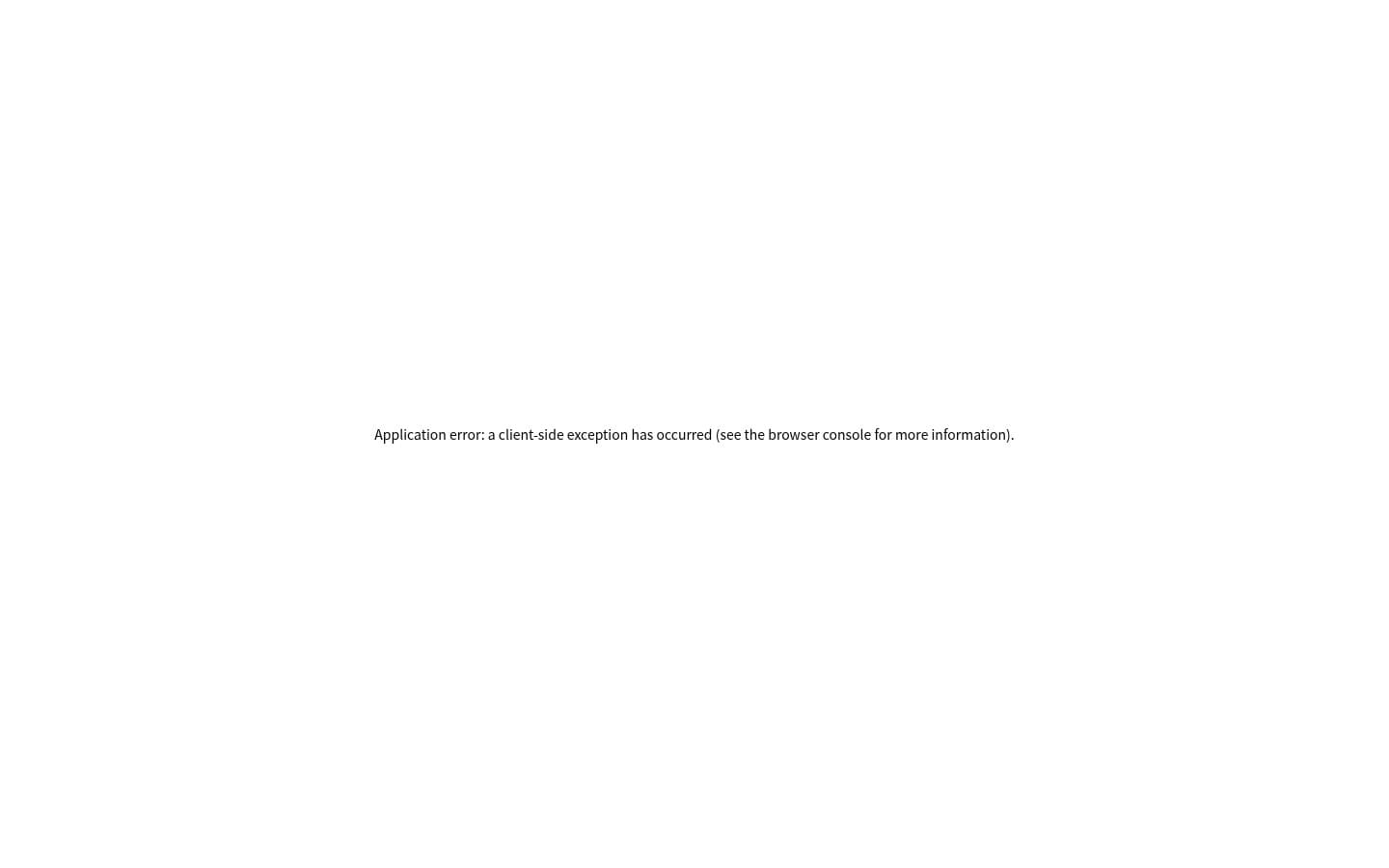 Application error: a client-side exception has occurred PC表示