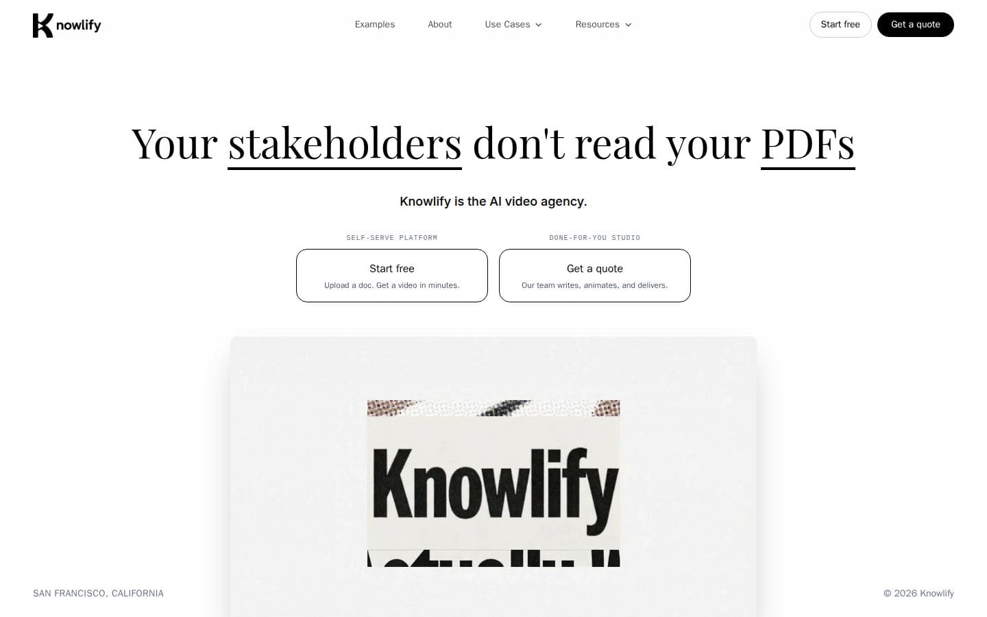Knowlify PC表示