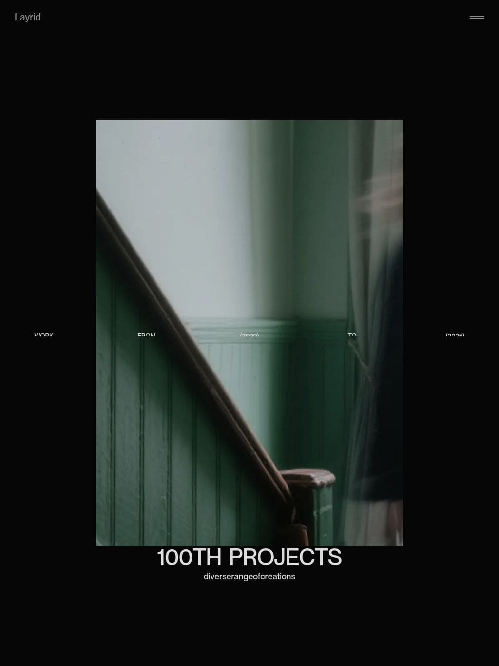 Layrid / 100th Projects タブレット表示