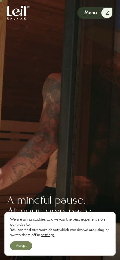 Leil Saunas スマホ表示