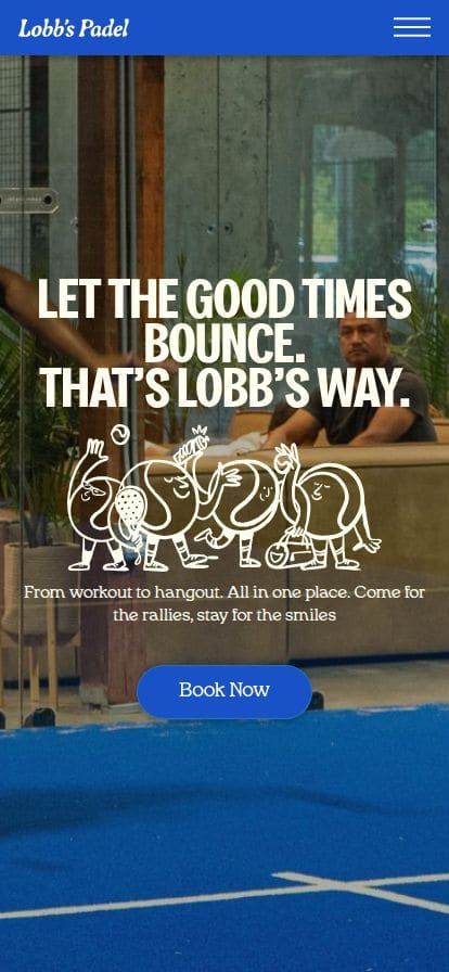 Padel Club in The Woodlands, TX | 5 Indoor Courts | Lobb's Padel スマホ表示