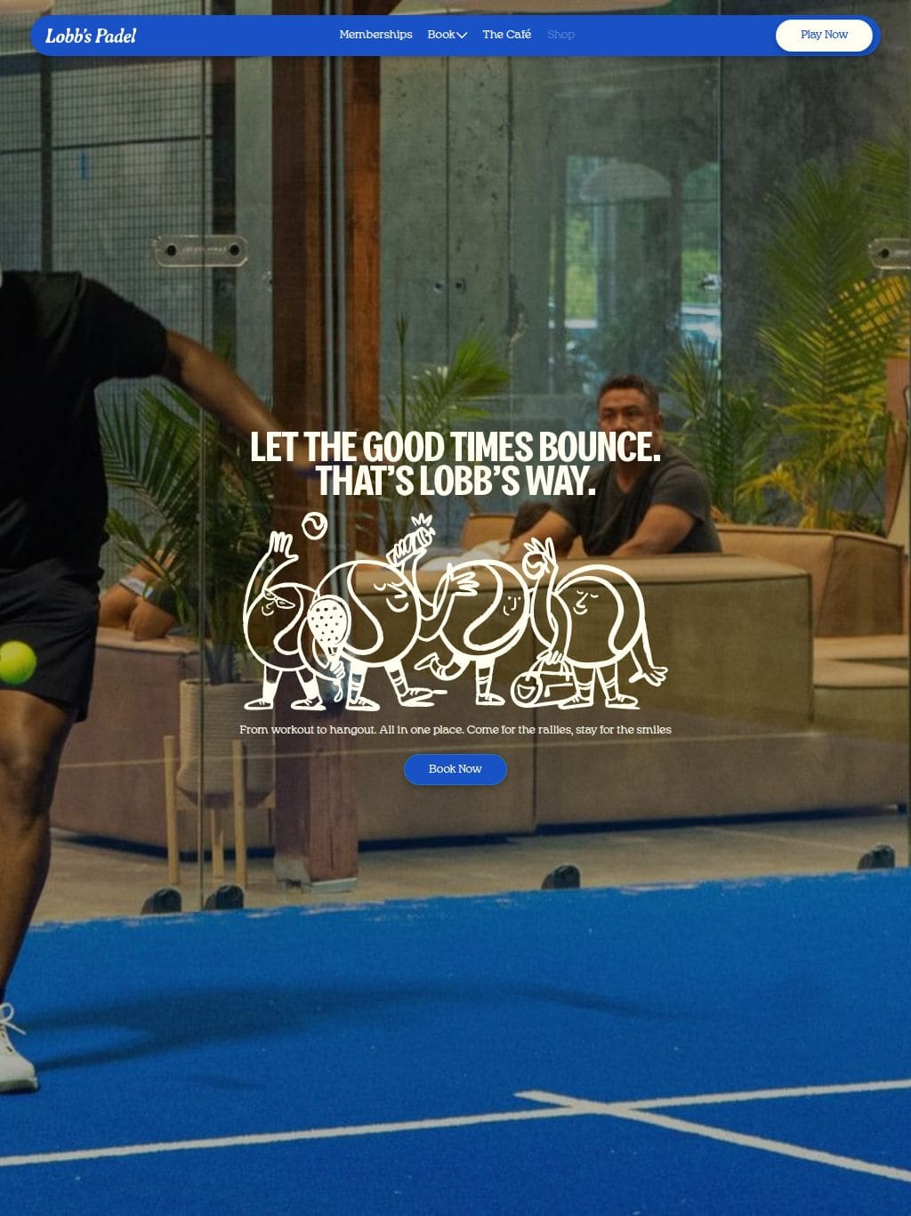 Padel Club in The Woodlands, TX | 5 Indoor Courts | Lobb's Padel タブレット表示