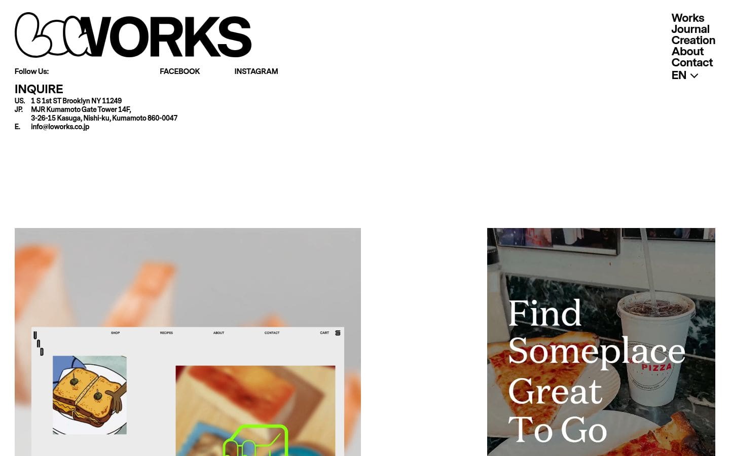 LOWORKS Inc. PC表示
