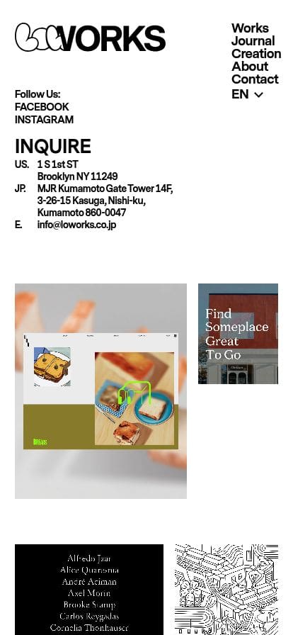 LOWORKS Inc. スマホ表示